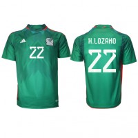 Maglie da calcio Messico Hirving Lozano #22 Prima Maglia Mondiali 2022 Manica Corta